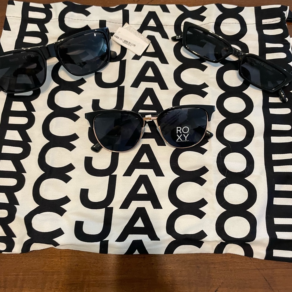 Three Pairs Sunglasses- Roxy , Reaction Kenneth Cole & Leith NWT